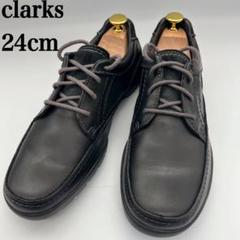clarks クラークス ゴアテクス レザー スェード 黒 24cm メンズ