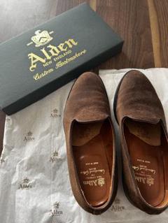 Alden 34923 F スエード ウィングチップ 8 D