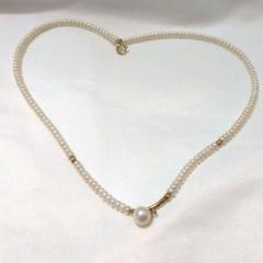 k18 ネックレス　パール