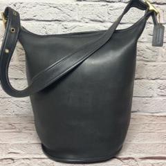 美品✨オールドコーチ グラブタンレザー バケツ型 大容量