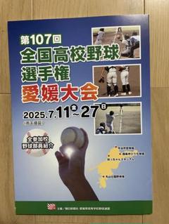 第107回全国高校野球選手権愛媛大会 パンフレット　選手名簿