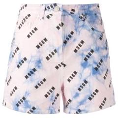 MSGM エムエスジーエム ショートパンツ ピンク タイダイ MSGM エムエスジーエム ショートパンツ ピンク タイダイ