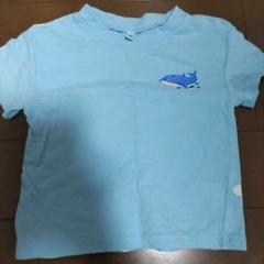 水色ドット柄Tシャツ 95cm