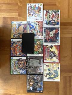 3DS LLブラック(充電コード付)＆カセットまとめ売り