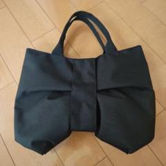 リボンミニトートバッグ ブラック