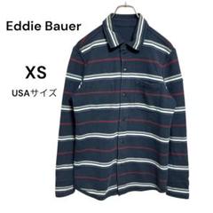 Eddie Bauer リバーシブル　ストライプジャケット　XS（USAサイズ）