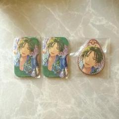 あんスタ　蓮巳敬人　一番カフェ　スクエア缶バッジ　ペダル缶バッジ　3点セット
