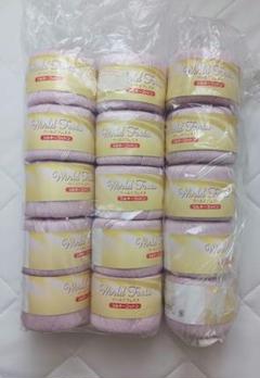 新品　シルキーコットン　毛糸　ピンク　15個セット