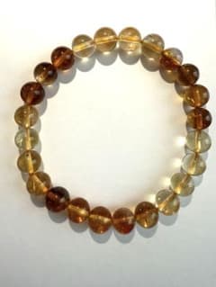 レア◎マダガスカル産ナチュラルシトリン 貫入 ハーフポリッシュ自立OK