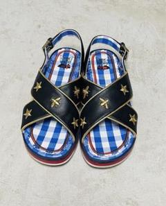 希少 グッチ キッズサンダル トラ ウルフ アニマル GGスプリーム 21cm GUCCI(グッチ) キッズサンダル(ベビー・キッズ) - 海外通販のBUYMA