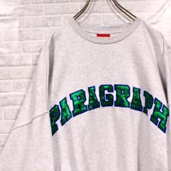 PARAGRAPH ビッグロゴ 刺繍 デザイン スウェット パラグラフ P08