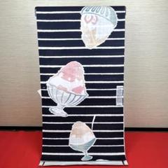 ViVi 浴衣 反物 230 かき氷 ゆかた ネイビー 紺 京都小泉