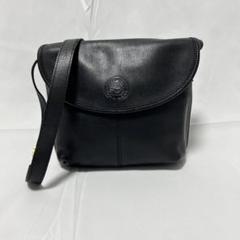 LONGCHAMP ロンシャン レザー ショルダーバッグ シボ革 ゴールド金具