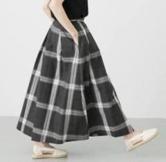 かぐれ（カグレ）の「コットンシルクチェックタックスカート