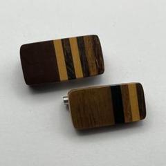 自作 木製ピンバッジ　ヴィンテージ　ピンバッチ ピンズ　手作り