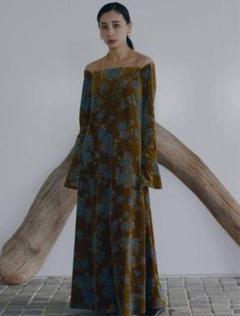 2025年最新】flower print velour dress ameriの人気アイテム
