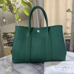 HERMES エルメス ガーデンパーティー TPM 緑 ヴェールモワイヤン エルメス ガーデンパーティーTPM ヴェールモワイヤン ヴェール