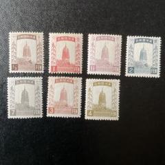 カタログ価36,050円！満州帝国皇帝来訪記念切手4種18枚！全て表題付！ 満州国皇帝御来訪記念 切手4種セット | 切手,国内戦前シート