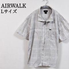 【Y2K】 エアウォーク AIRWALK チェック ジップアップ 半袖シャツ L