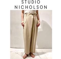 【週末限定値下】STUDIO NICHOLSON WRAP FRONT パンツ