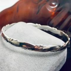 入荷now 買えない 1970s ツイスト メキシカン ブレスレット モダン シルバー アクセサリー