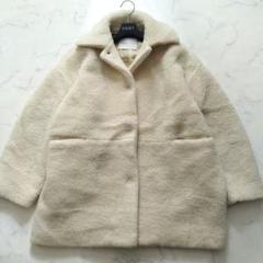 トゥモローランド ウールポリエステルボアコクーンコート 36 テディベア トゥモローランド ウールポリエステルボアコクーンコート 36