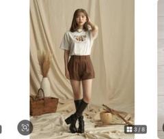 Darich タックカラーショートパンツ FREE SIZE ブラウン