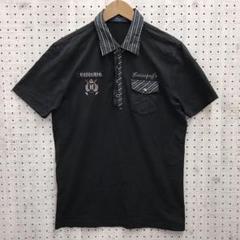 POLO VILLAE ラメストライプ 襟切替 y2k ヴィジュアル ポロシャツ