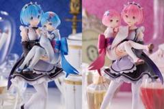 Re:ゼロから始める異世界生活フィギュア　レム＆幼少期レム ラム＆幼少期ラム Amazon | Re：ゼロから始める異世界生活 ラム＆レム -幼日のおも