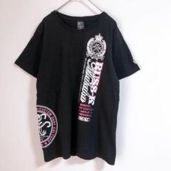 【RUSS・K】（M）ロゴプリントカジュアルTシャツ/半袖/着回しコーデ
