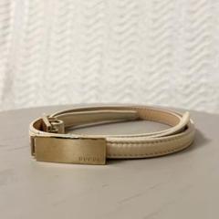 GUCCI｜グッチ ベージュゴールド ナローレザーベルト サイズ65 GUCCI｜グッチ ベージュゴールド ナローレザーベルト サイズ65