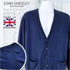 JOHN SMEDLEY×MARGARET HOWELL コットンカーディガンL