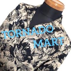 本物 花柄 MART TORNADO dz43 アロハシャツ メルカリ - メンズS相当 トップス