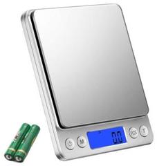 デジタルキッチンスケール 計量器 はかり 電子秤 コンパクト 0.1g~3㎏