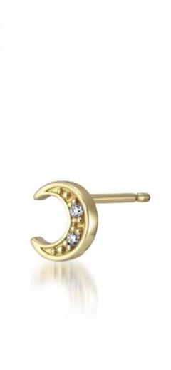スタージュエリー　STAR JEWELRY ピアス　MOON K18 イエロー