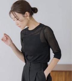 【regleam】インナー付きシアーニット ボートネックシアーニット｜BOAT NECK SHEER KNITの通販｜regleam