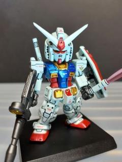 コンバージ　ジークアクス　 ガンダム　関節可動　塗装強化 デカール追加 コンバージ ジークアクス ガンダム 関節可動化 デカール追加