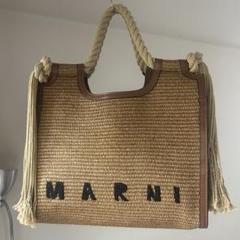 MARNI マルニ ロープハンドル ラフィア サマーバッグ タッセル