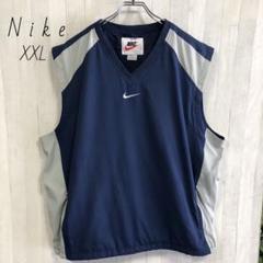 Nike　ナイキ　スウッシュ刺繍　ナイロンベスト　ノースリーブ　XXL 　90s