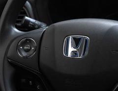 HONDA車用 ハンドルエンブレムカスタムステッカー 青 新品
