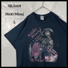 バンドtシャツ　ギルダン　ニッキーミナージュ　紺ネイビー　フェード　ヴィンテージ