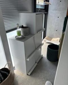 IKEA Wood Storage Boxホワイト収納キャビネット(5個セット)
