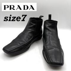 99aw PRADA サイドゴアブーツ レザーブーツ PRADAsports