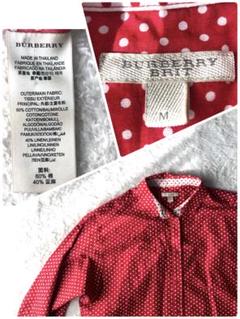 美品　高級　Burberry BRIT ビッグシルエット　ドット柄　水玉　シャツ