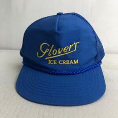 【US古着】Glover Ice Cream ビンテージ メッシュキャップ 青