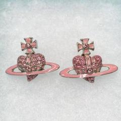 美品 ヴィヴィアンウエストウッド ピアス ハート オーブ ピンク