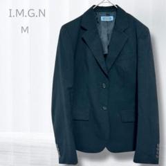 I.M.G.N 洋服の青山 テーラードジャケット ブラック M ヴィンテージ