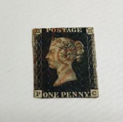 世界初の切手　イギリス 1ペニーブラック　フランクリンミント 世界で初めて発行された切手「ペニー・ブラック」 | 切手買取の