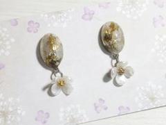 ハンドメイド ピアス 花 フラワー