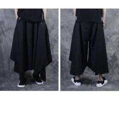 袴パンツ サルエル ワイド ブラック